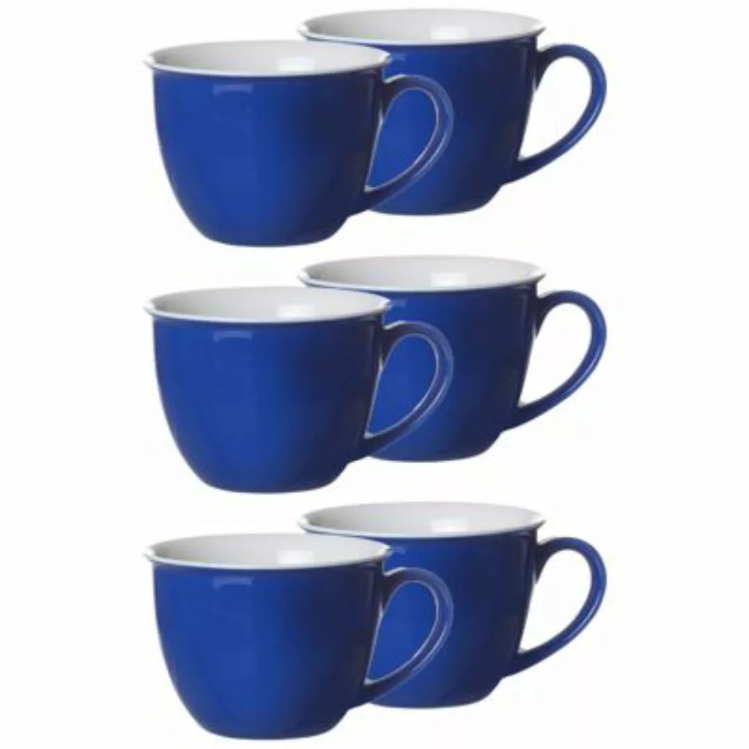 Ritzenhoff & Breker DOPPIO Jumbotasse 350 ml indigo blau 6er Set Tassen günstig online kaufen