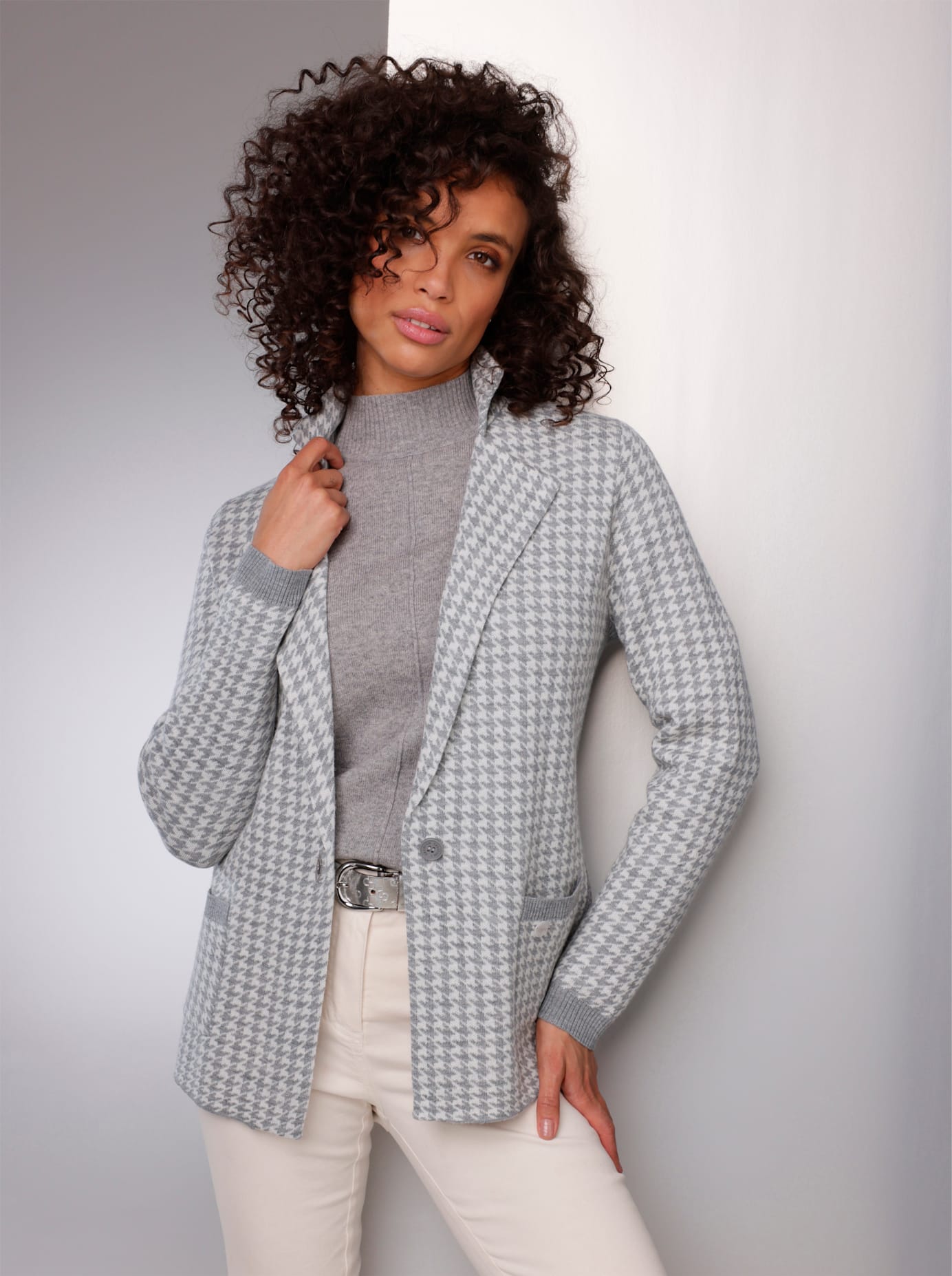 CREATION L PREMIUM Jacquardstrickjacke günstig online kaufen