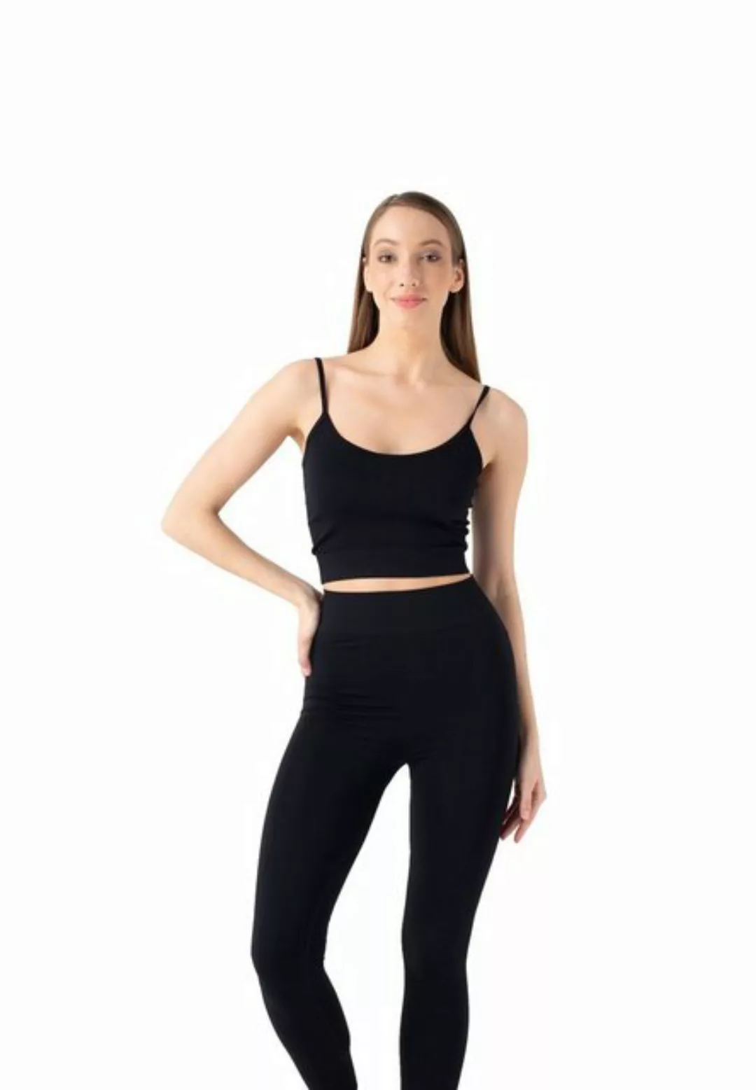 Burnell & Son Spaghettitop Damen Sporttop Seamless Fitness Oberteil (1-tlg) günstig online kaufen