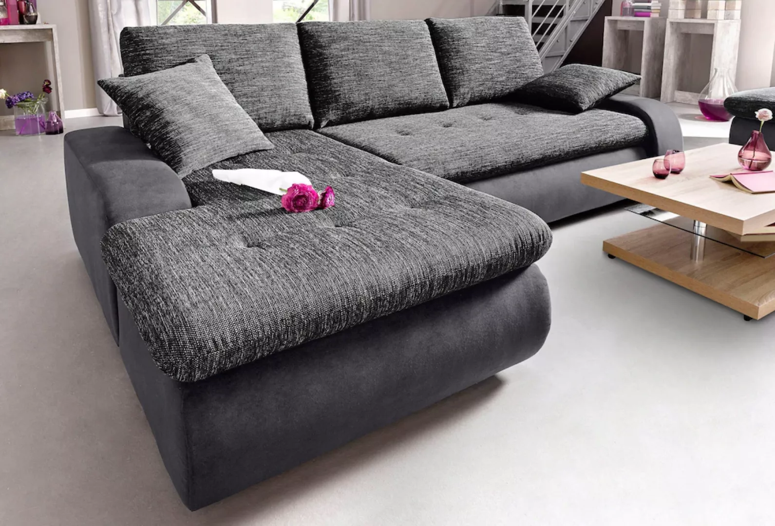 TRENDMANUFAKTUR Ecksofa »Indie, L-Form«, wahlweise XL oder XXL günstig online kaufen