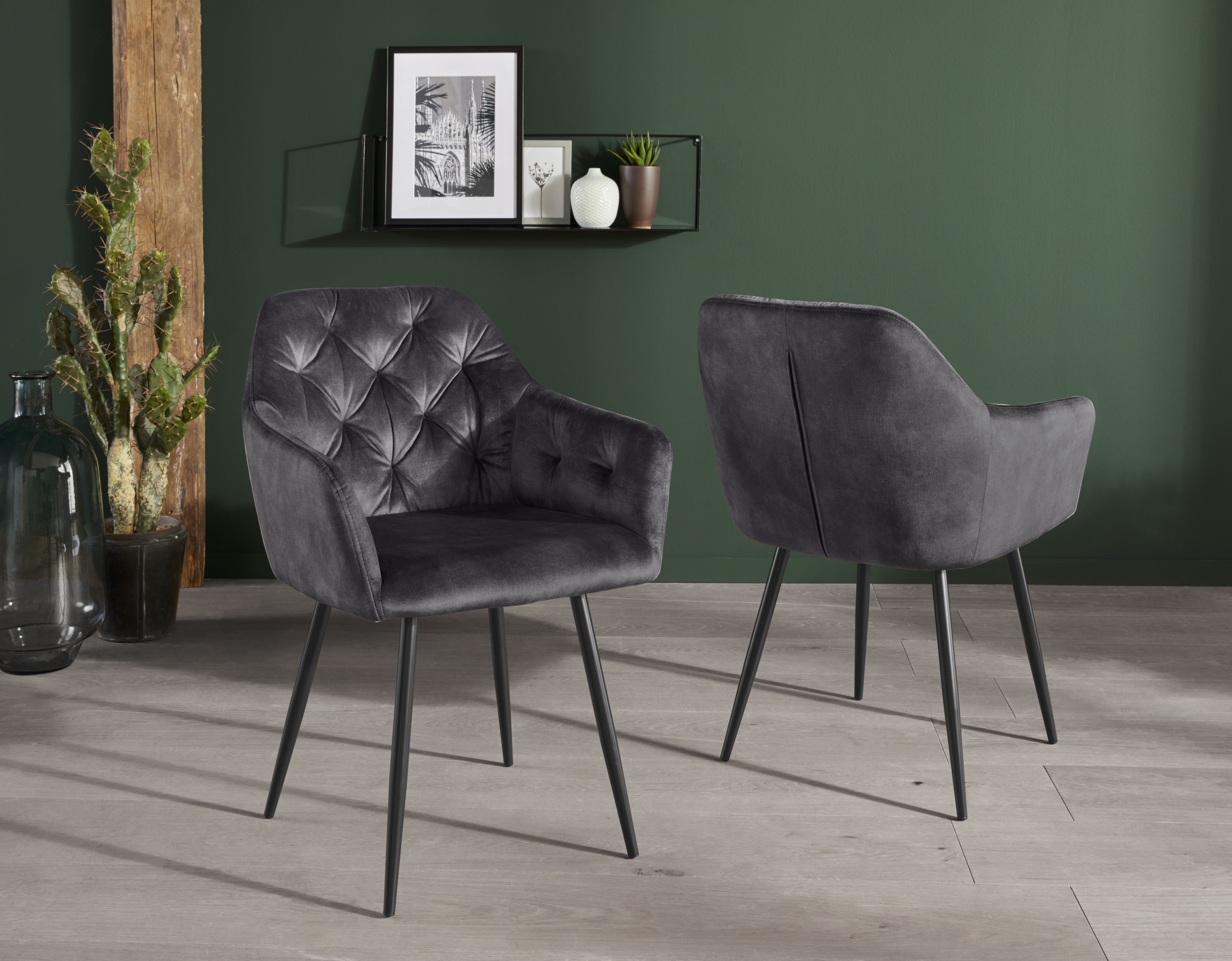 HELA Esszimmerstuhl »Kira Schalenstuhl Boho, Bestseller«, (Set), 4 St., Sam günstig online kaufen