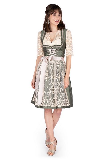 MarJo Dirndl Midi Dirndl 2tlg. - LOTTE - nadelgrün/creme günstig online kaufen