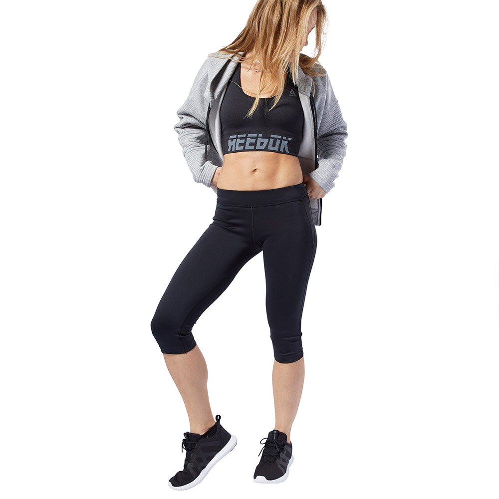 Reebok Workout Ready Program Capri 3/4 Hose S Black günstig online kaufen