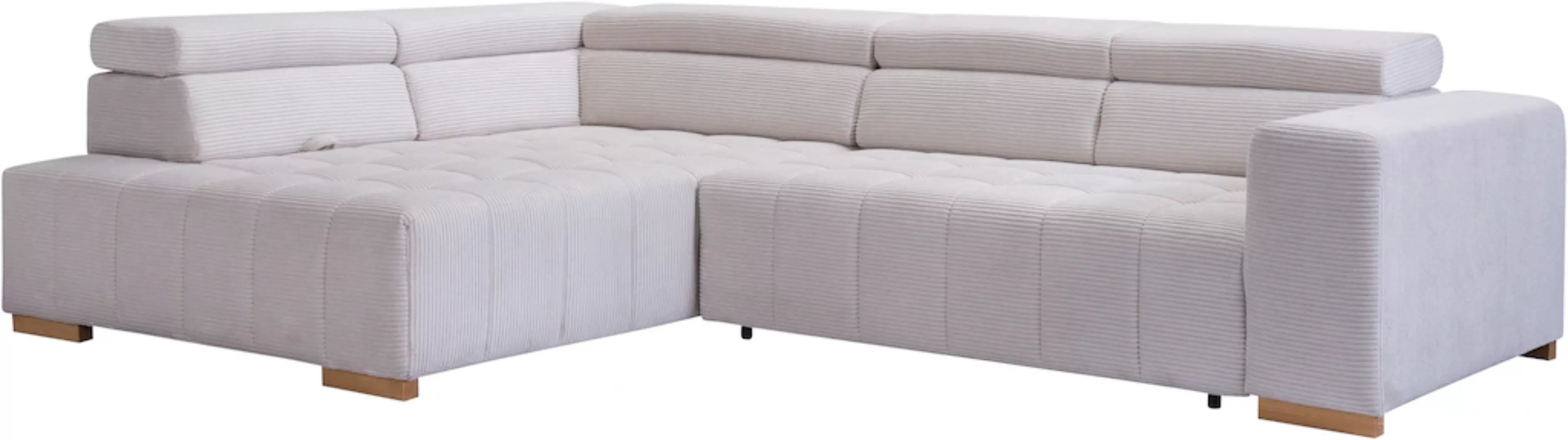 exxpo - sofa fashion Ecksofa »Elianos, hoher Sitzkomfort, aufwendige Kreuzs günstig online kaufen