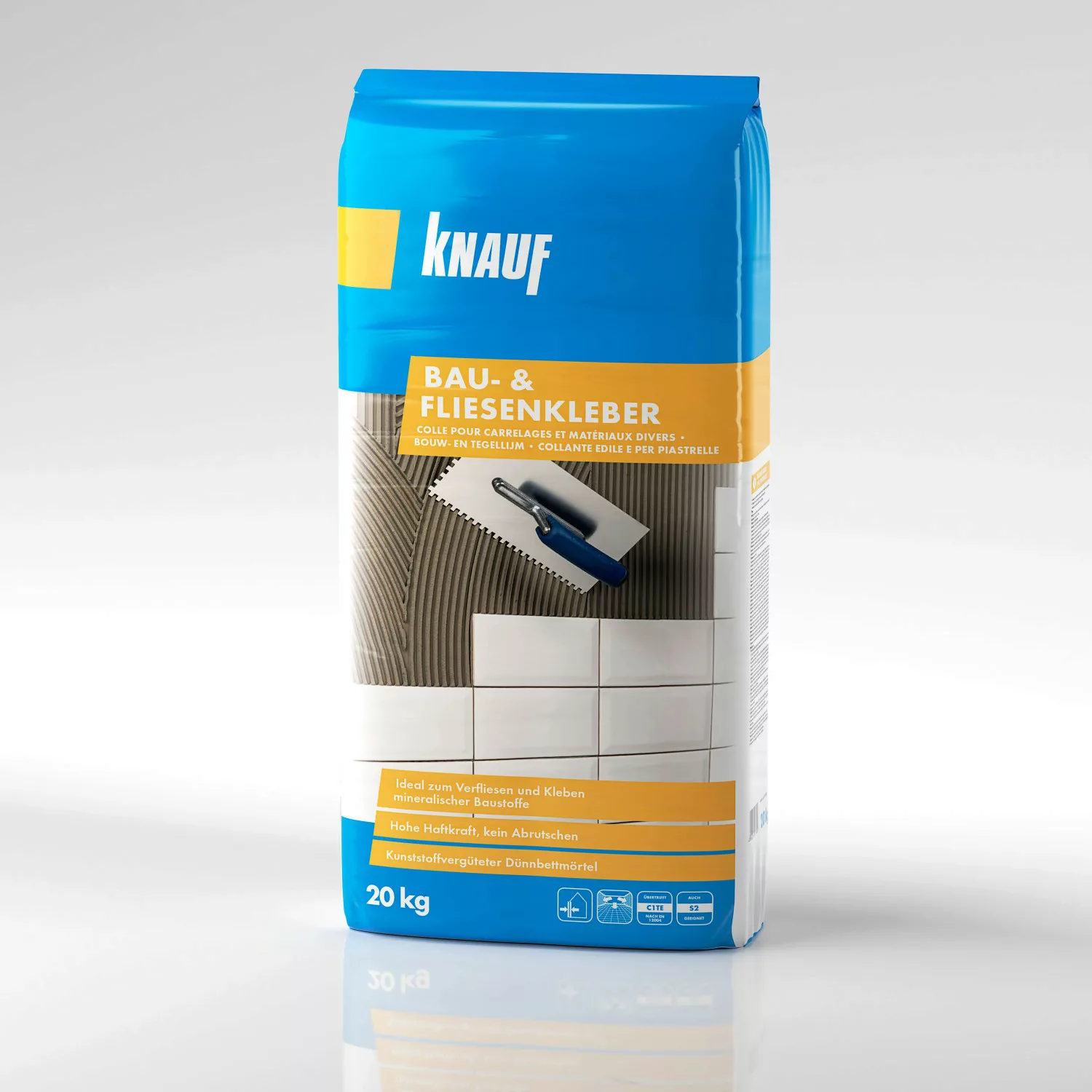 Knauf Bau- & Fliesenkleber Grau 20 kg günstig online kaufen