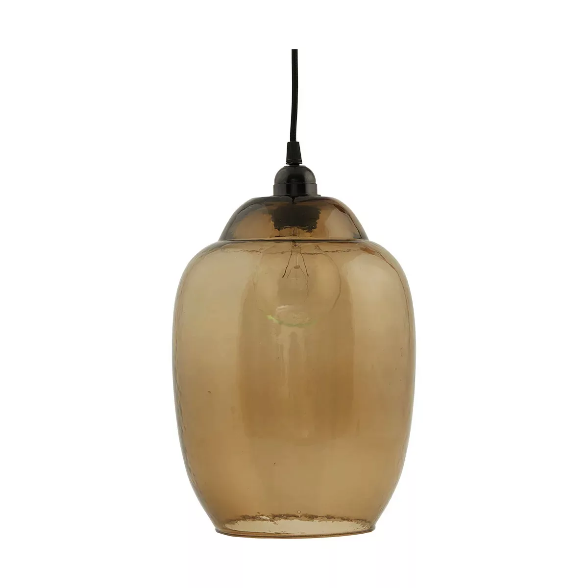 Lampenschirm Goal aus Glas in rauchigem Braun günstig online kaufen