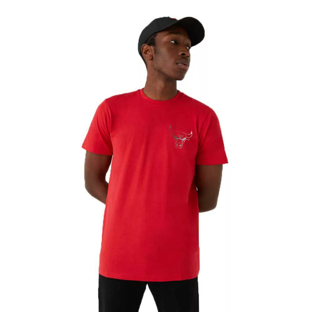 New Era Nba Fade Logo Chicago Bulls Kurzärmeliges T-shirt M Red günstig online kaufen