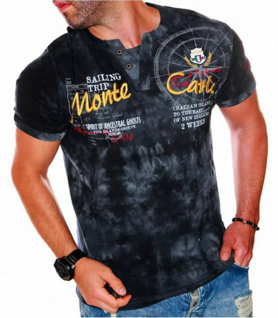 Jaylvis T-Shirt Sommer V-Kragen Freizeit Kurzarm Shirt günstig online kaufen