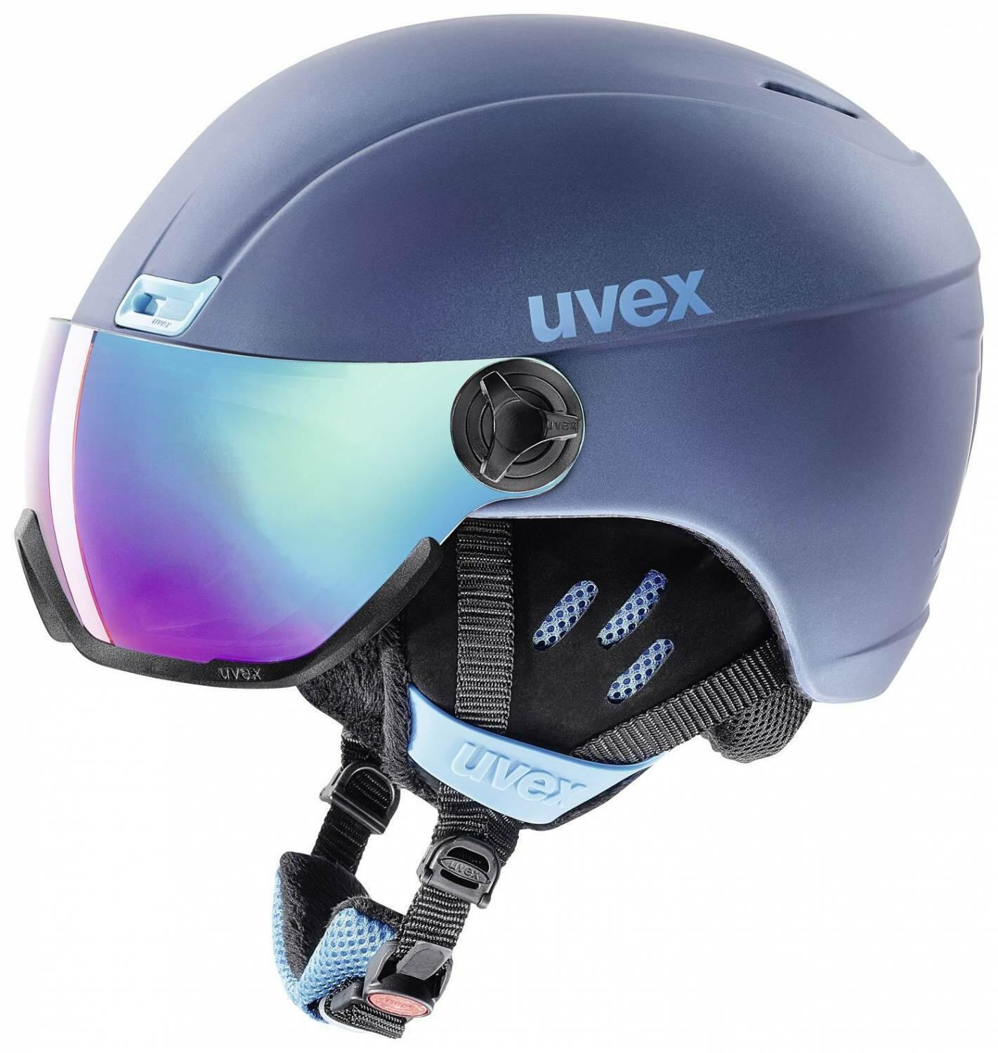 uvex HLMT 400 Visor Style Skihelm (Größe: 53-58 cm, 40 navyblue mat) günstig online kaufen