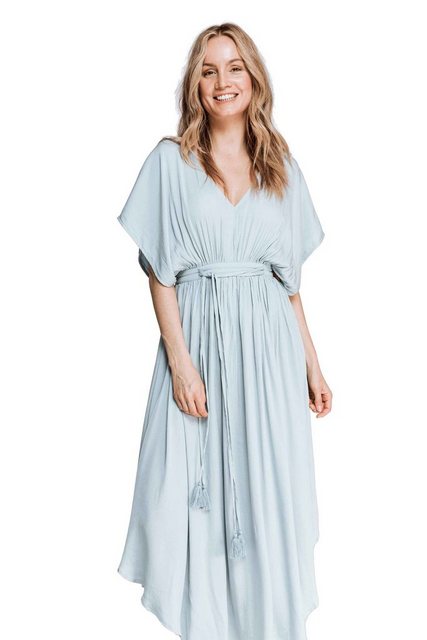 Zhrill Shirtkleid Maxi Sommerkleid VASSE Grün (0-tlg) günstig online kaufen