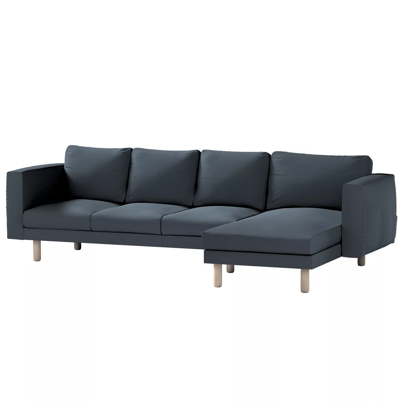 Bezug für Norsborg 4-Sitzer Sofa mit Recamiere, Dunkelblau, Norsborg Bezug günstig online kaufen