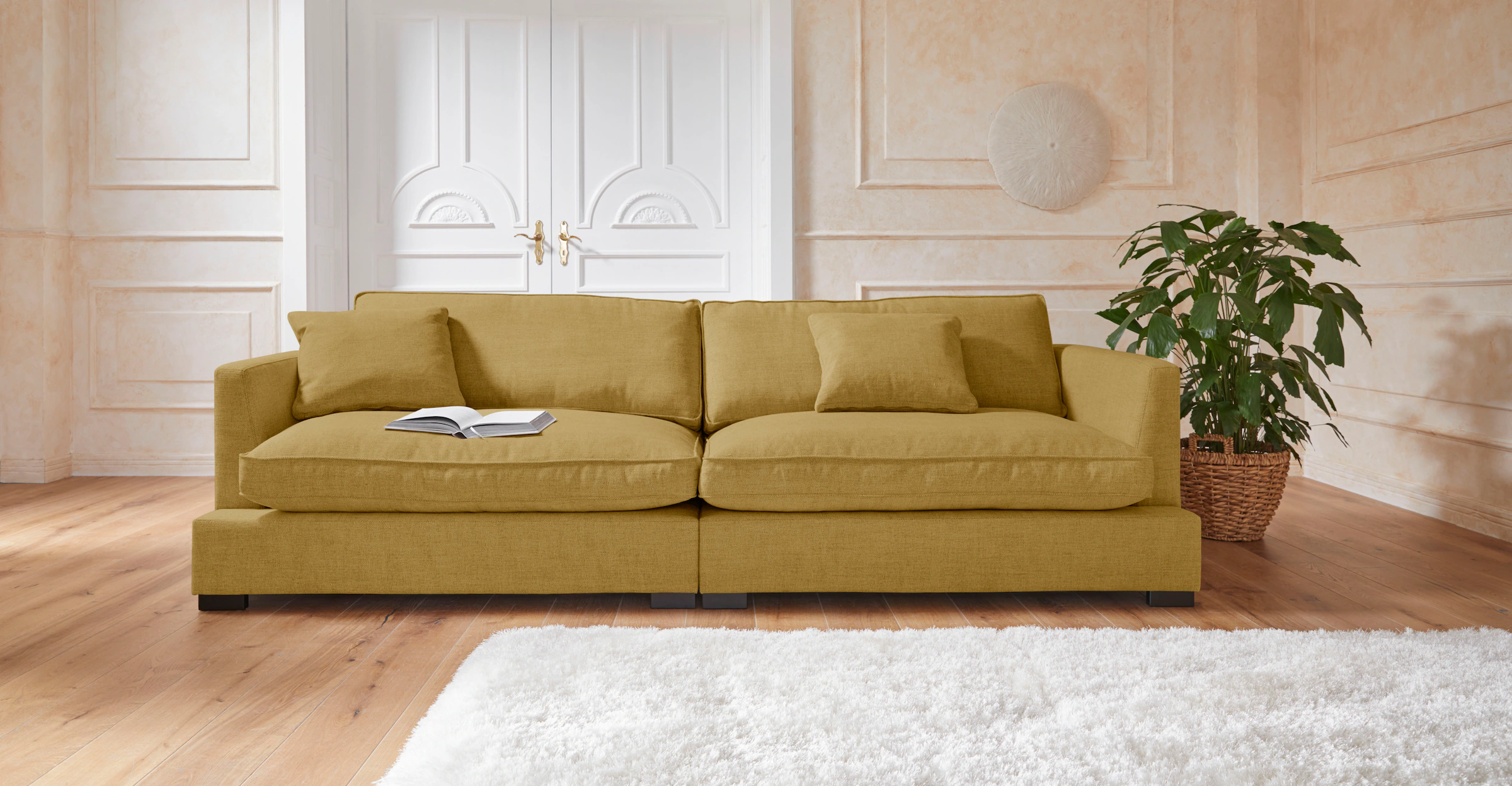 Guido Maria Kretschmer Home&Living Big-Sofa "Annera", weicher Sitzkomfort, günstig online kaufen