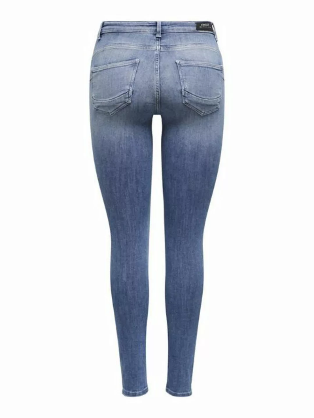 Only Damen Jeans ONLPOWER MID PUSH UP REA264 - Skinny Fit - Blau - Medium B günstig online kaufen