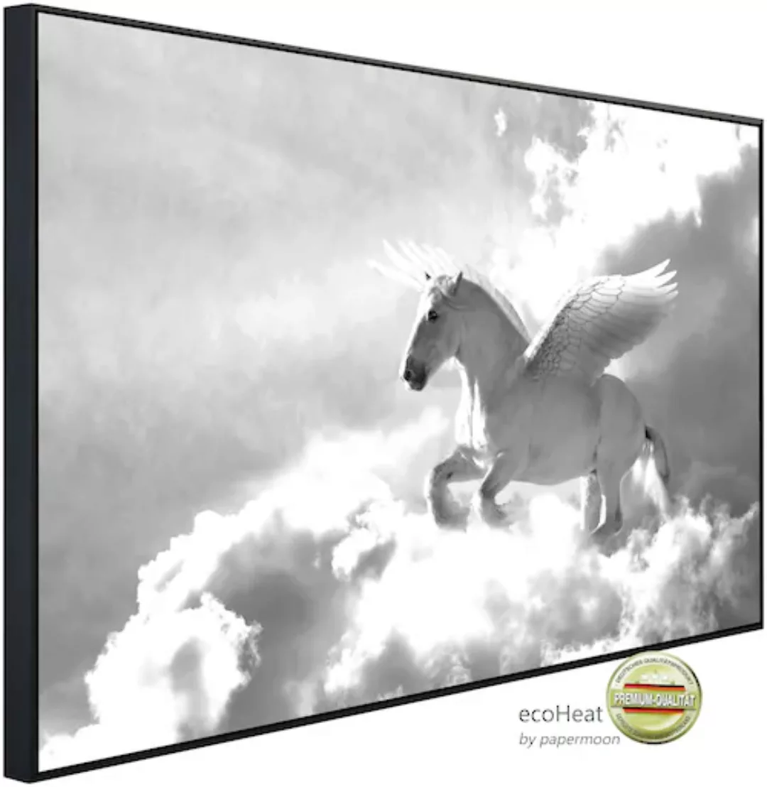 Papermoon Infrarotheizung »Pegasus Schwarz & Weiß« günstig online kaufen