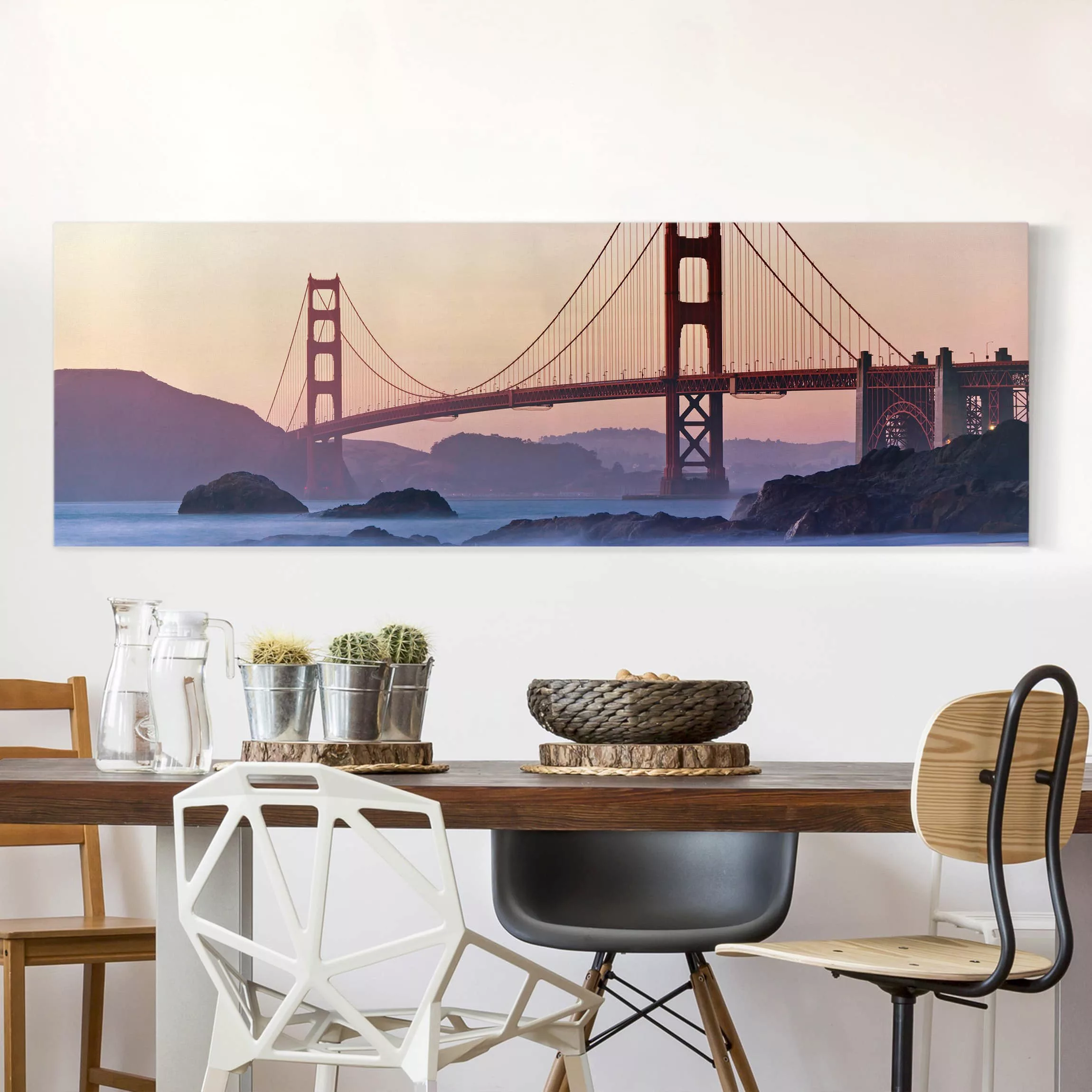 Leinwandbild Architektur & Skyline - Panorama San Francisco Romance günstig online kaufen