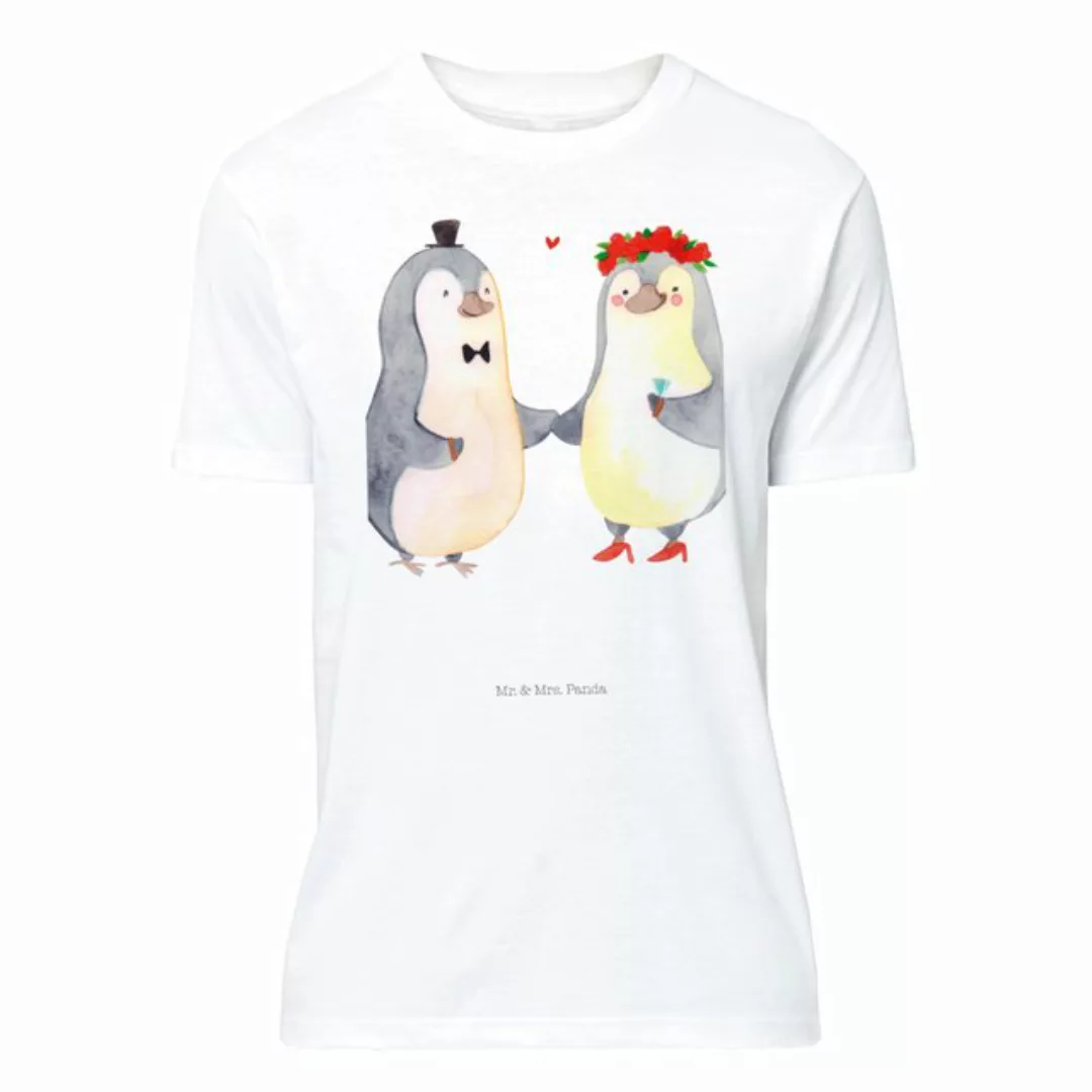 Mr. & Mrs. Panda T-Shirt Pinguin Heirat - Weiß - Geschenk, Braut, Partner, günstig online kaufen