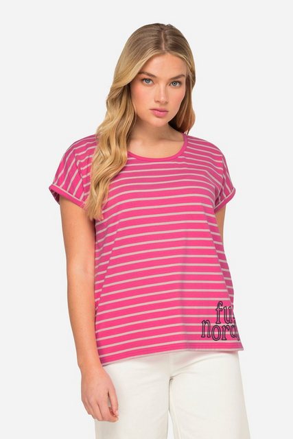 Laurasøn T-Shirt T-Shirt oversized Ringel Rundhals Halbarm günstig online kaufen