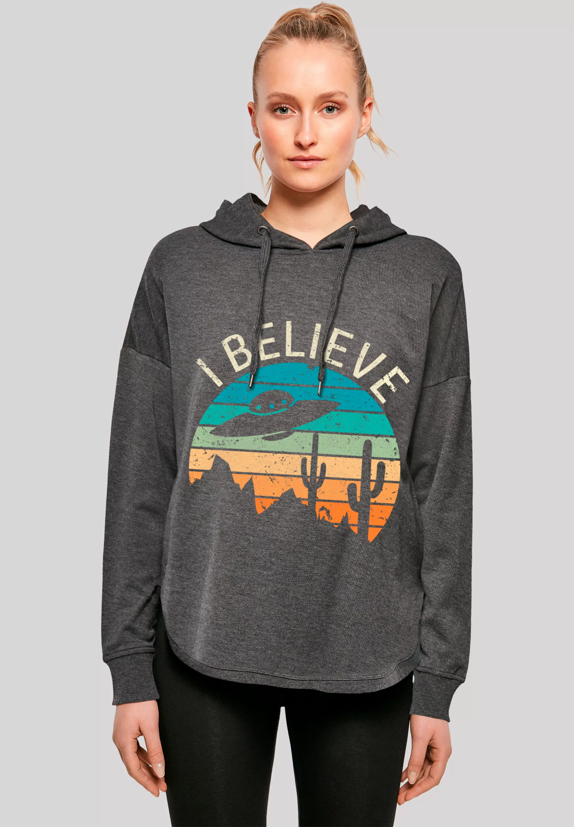 F4NT4STIC Kapuzenpullover "I Believe UFO Alien Sonnenuntergang", Premium Qu günstig online kaufen