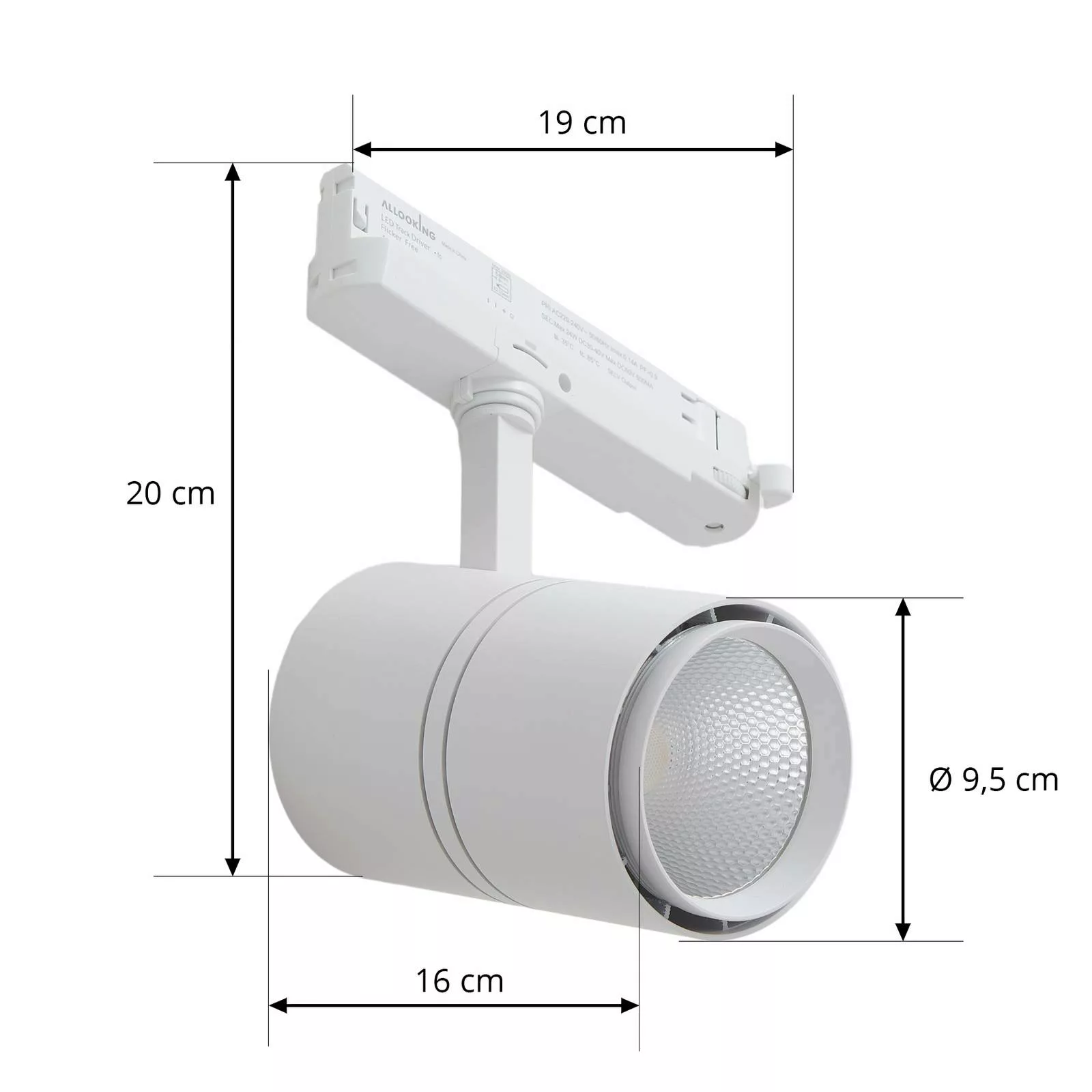 Arcchio LED-Schienenstrahler Marny, weiß, 3-Phasen, dimmbar günstig online kaufen