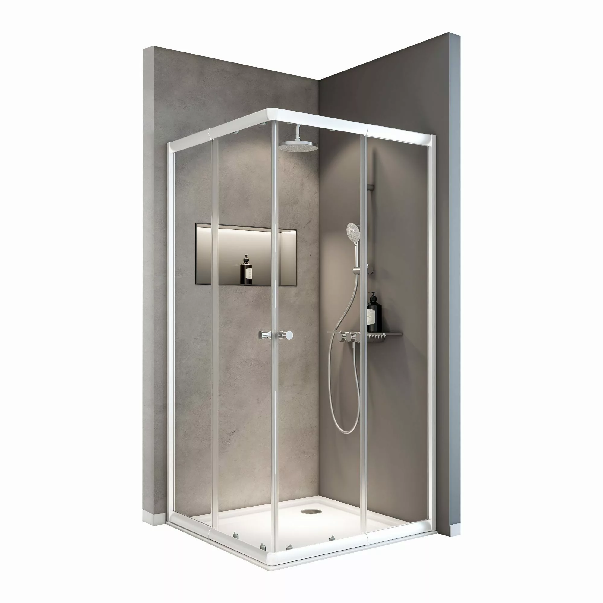 Schulte Eckdusche Sunny, variabler Verstellbereich 75x75 günstig online kaufen