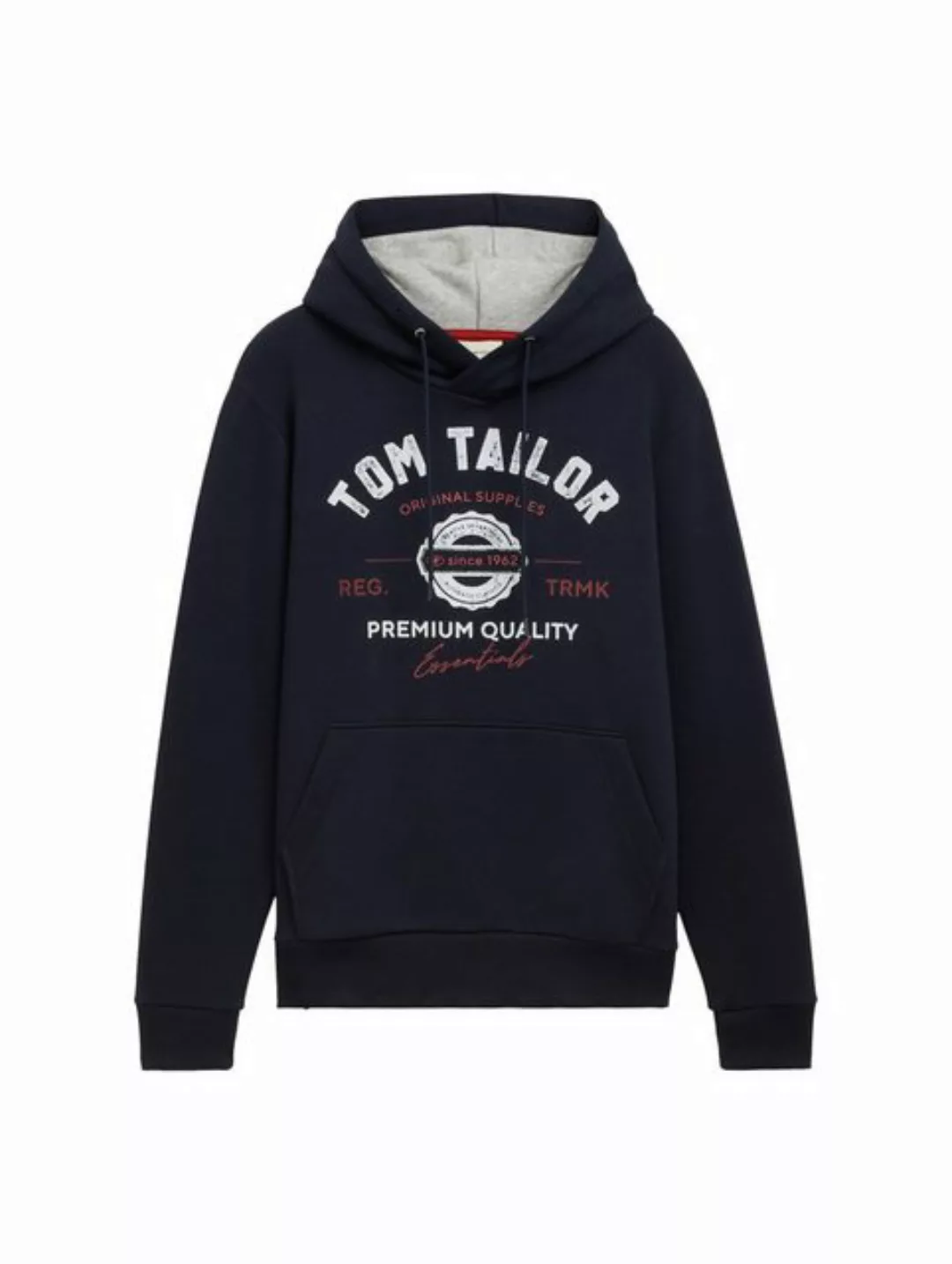 Tom Tailor Herren Kapuzenpullover PRINT - Regular Fit günstig online kaufen