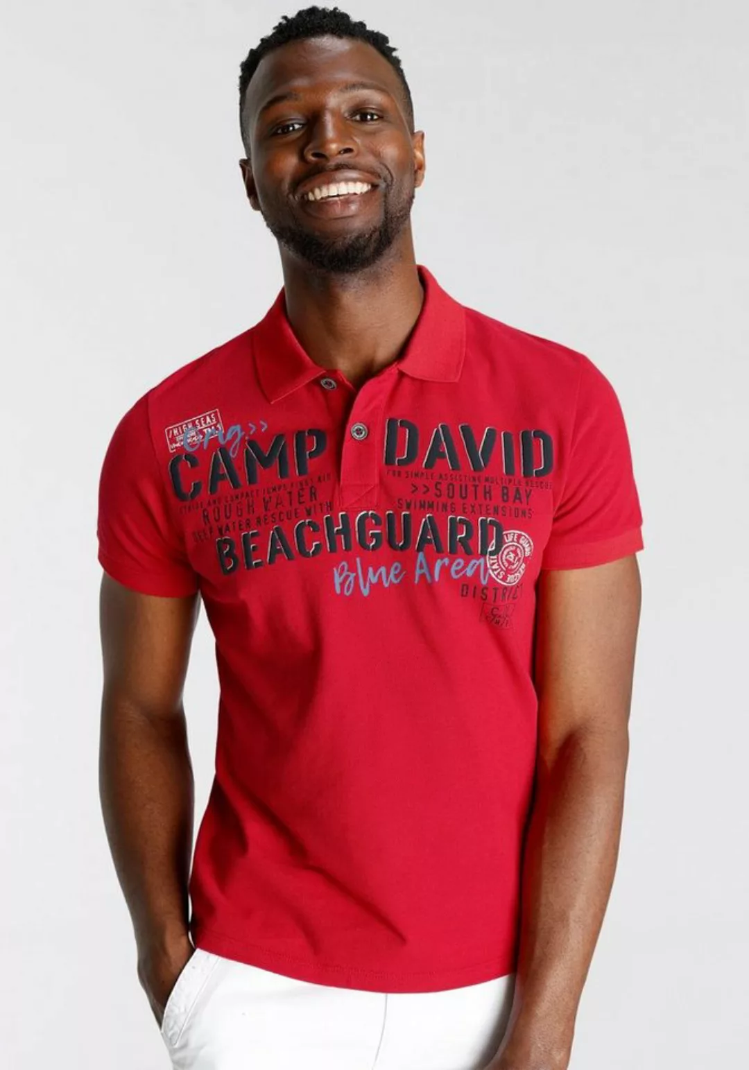 CAMP DAVID Poloshirt in hochwertiger Piqué-Qualität günstig online kaufen