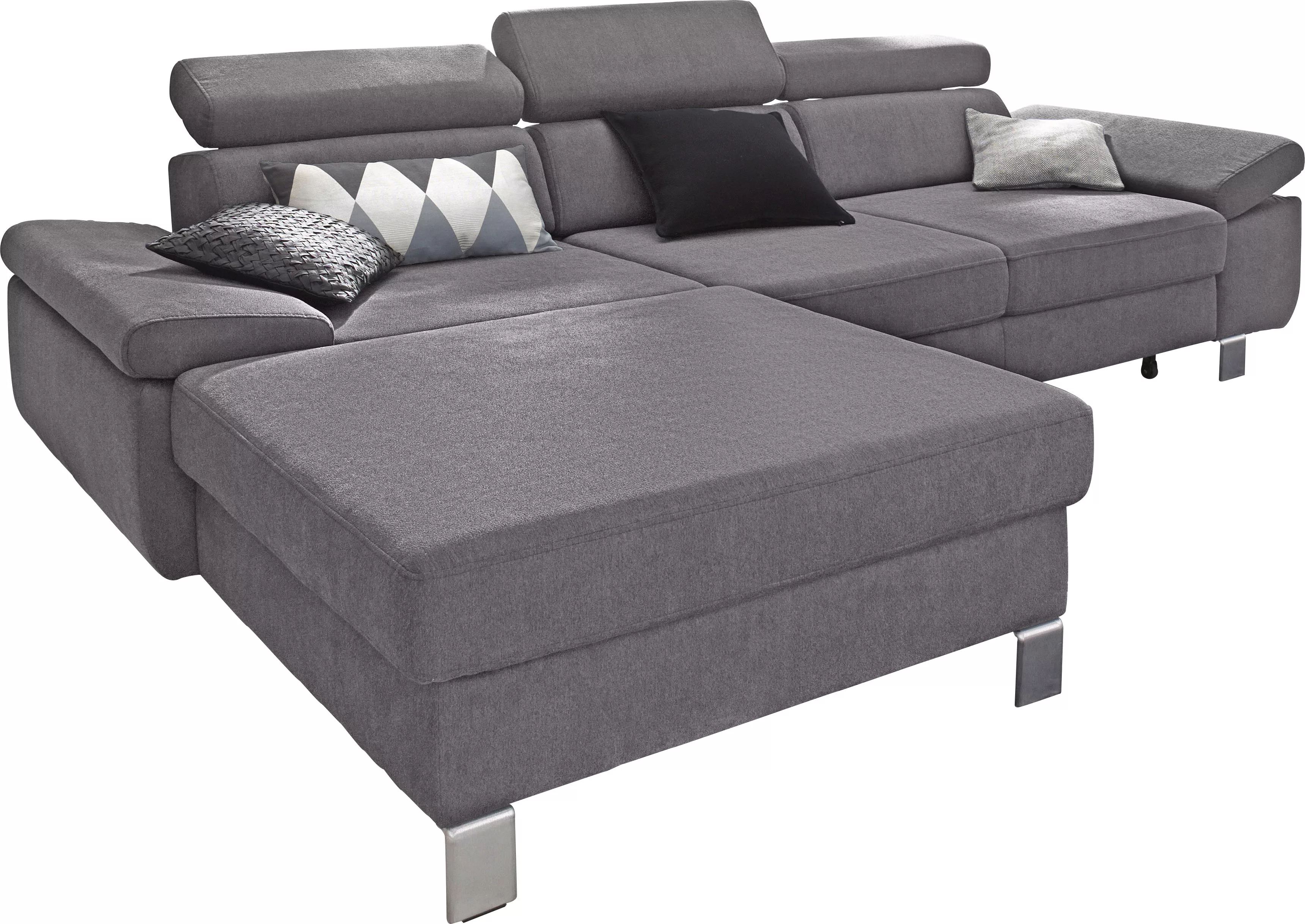 exxpo - sofa fashion Ecksofa Locarno, hochwertiger Sitzkomfort, bequeme Arm günstig online kaufen