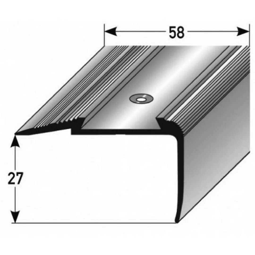 Treppenkante "Cresta" / Kombiwinkel / Winkelprofil (Größe 27 mm x 58 mm) au günstig online kaufen