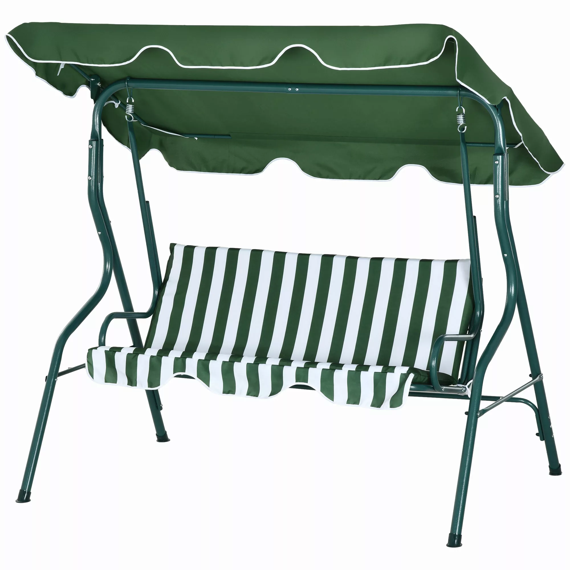 Outsunny Hollywoodschaukel 3-Sitzer Gartenschaukel mit verstellbarem Sonnen günstig online kaufen