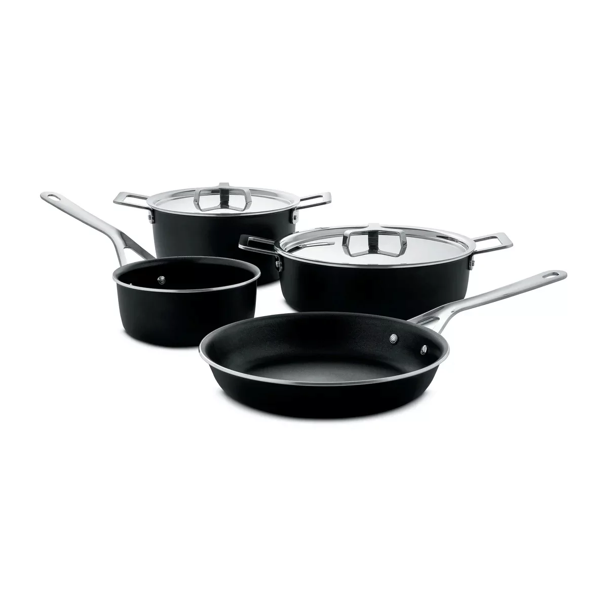 Pots&Pans Kochtopfset 6 Teile Schwarz günstig online kaufen