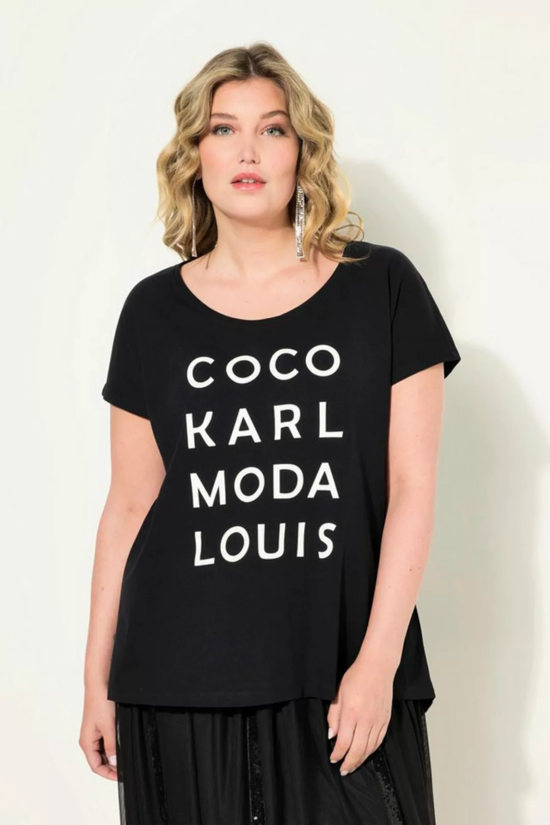 MIAMODA Rundhalsshirt T-Shirt oversized Statement-Print günstig online kaufen