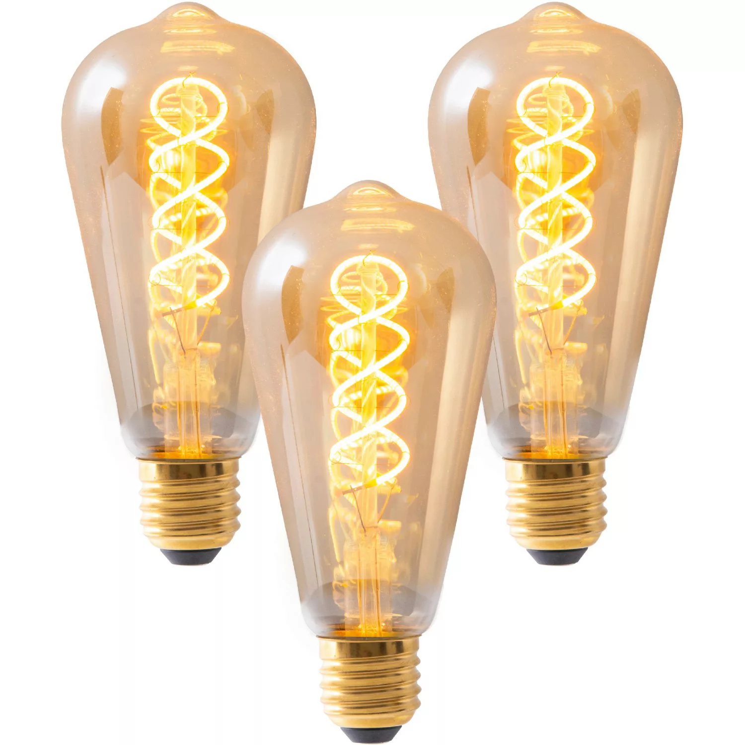 Näve LED-Leuchtmittel E27 4 W Extrawarm 180 lm 3er Set 14,6 x 64 cm (H x Ø) günstig online kaufen
