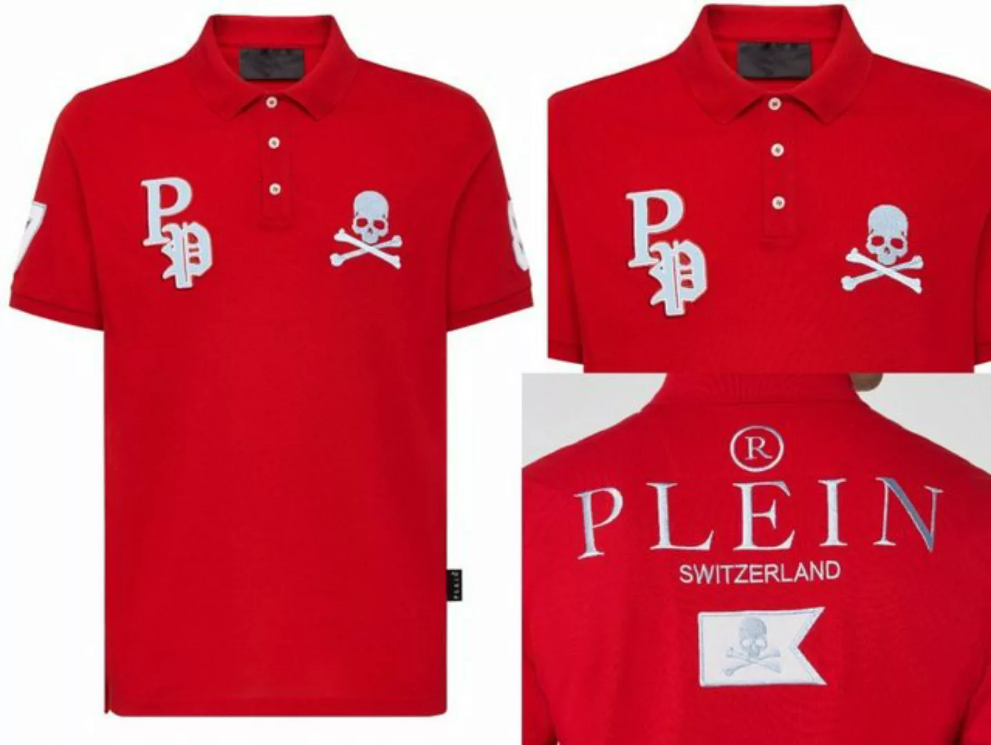 PHILIPP PLEIN Poloshirt PHILIPP PLEIN Polo Shirt Polohemd SS Multi Skull Lo günstig online kaufen