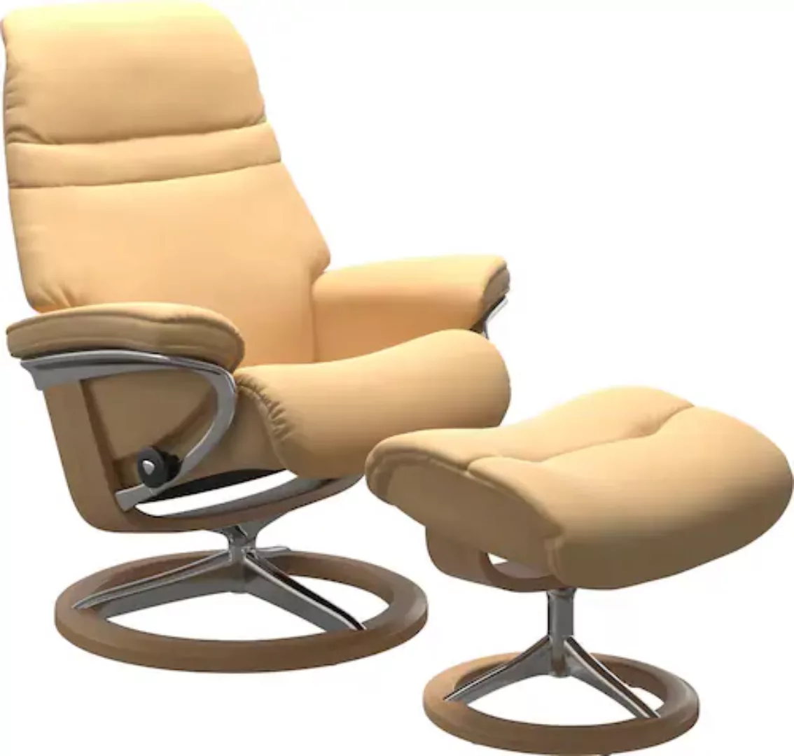 Stressless® Relaxsessel »Sunrise«, (Set, Relaxsessel mit Hocker), mit Signa günstig online kaufen