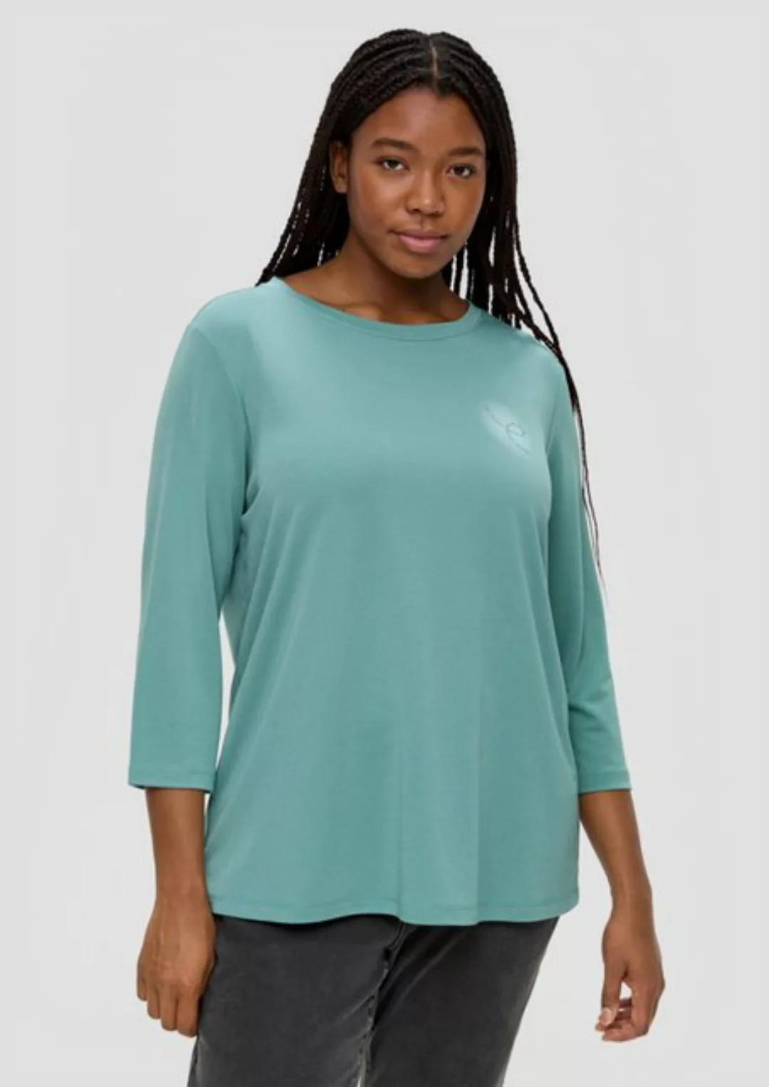 TRIANGLE 3/4-Arm-Shirt Longsleeve aus Modalmix günstig online kaufen