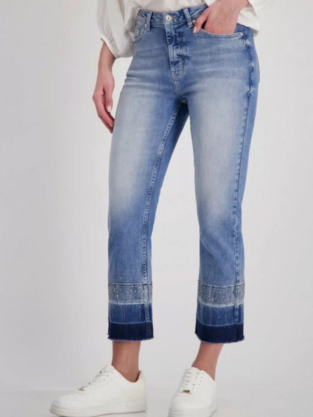 Monari 7/8-Jeans (1-tlg) Fransen günstig online kaufen