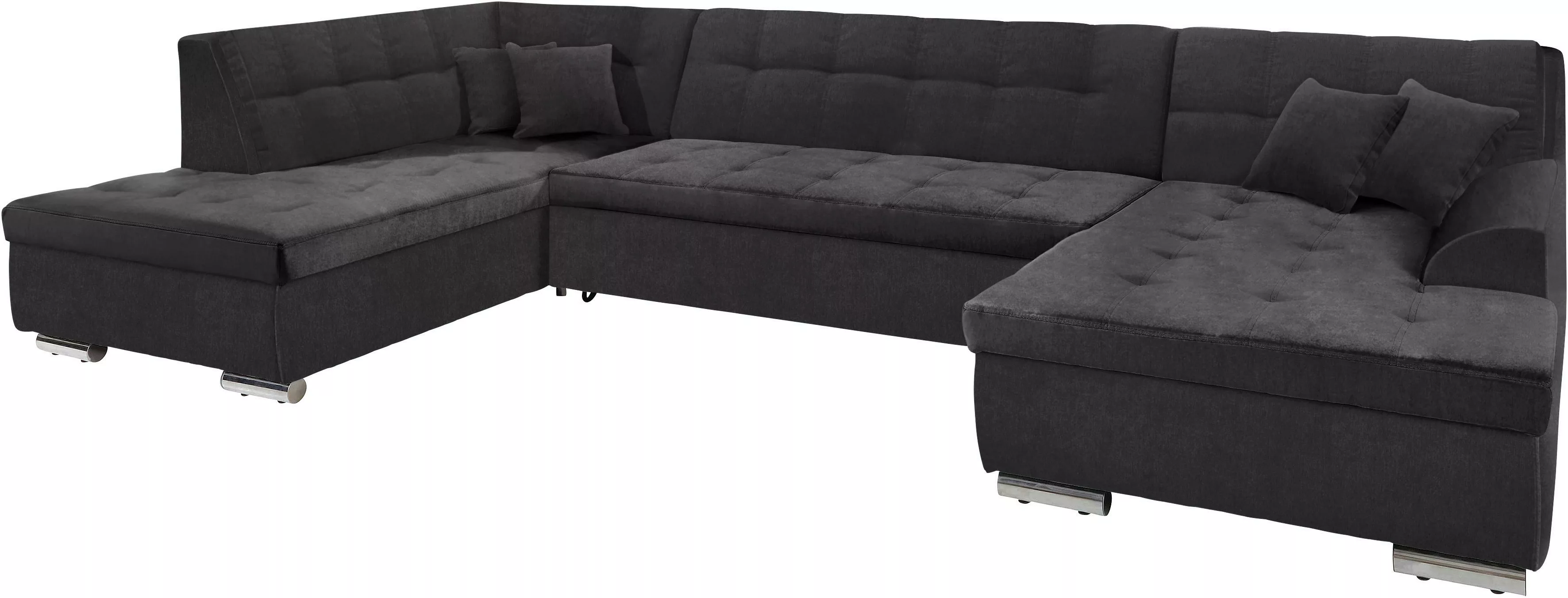 DOMO collection Wohnlandschaft "Aversa U-Form", wahlweise mit Bettfunktion, günstig online kaufen