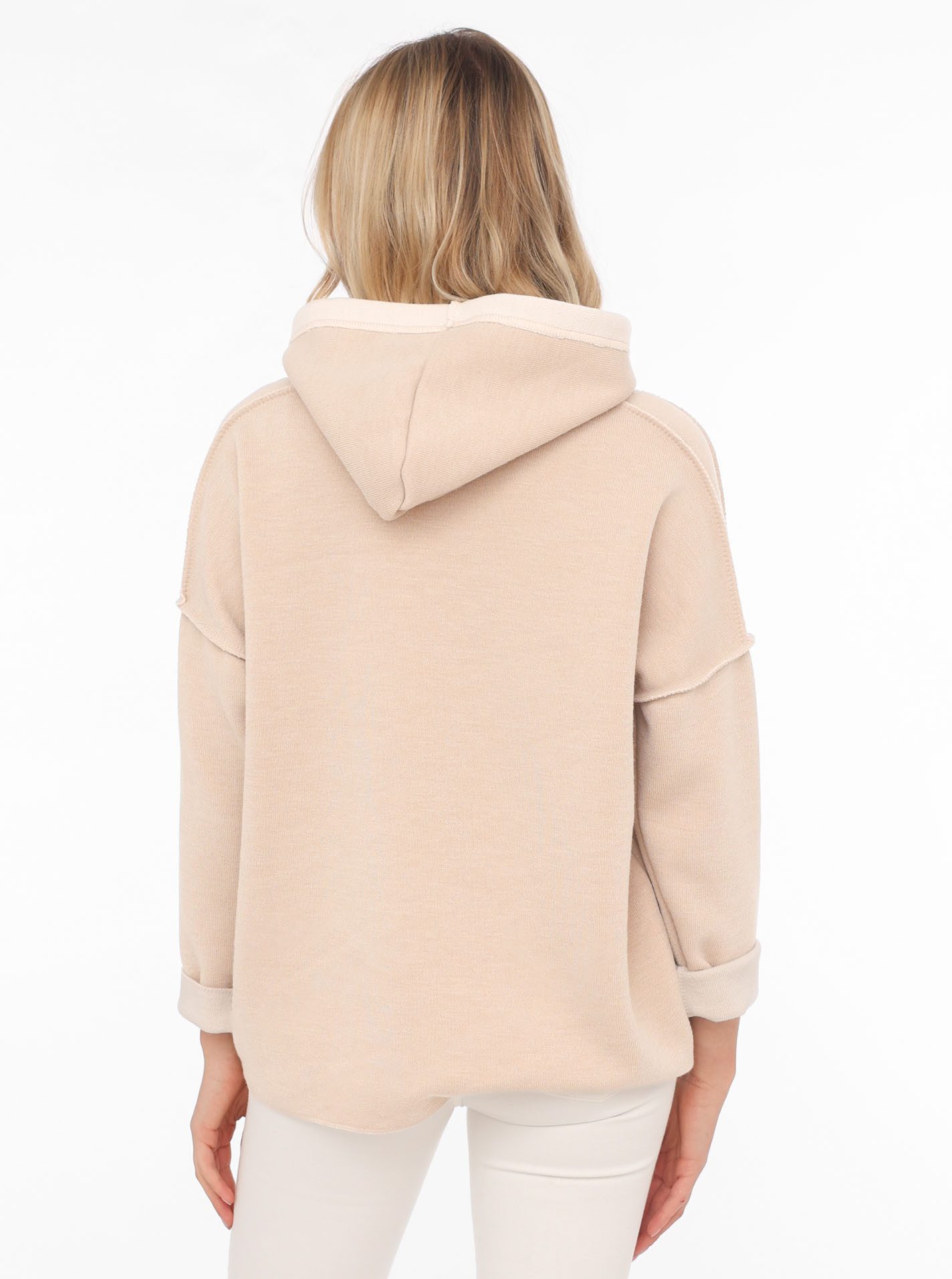 Zwillingsherz Hoodie "Positive Mind" Kapuze, 3/4 günstig online kaufen