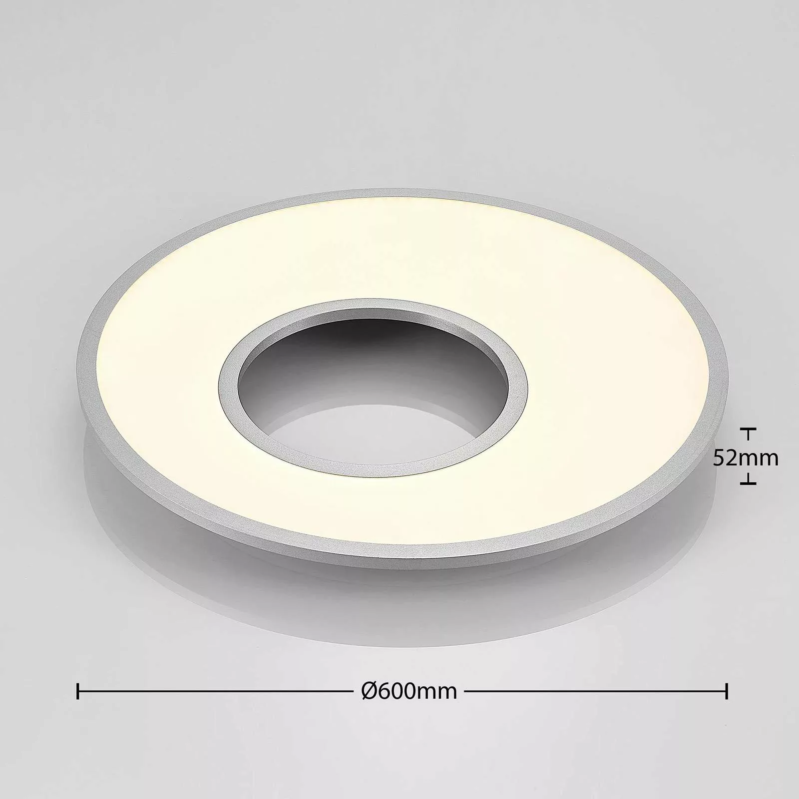 LED-Deckenleuchte Durun, dimmbar, CCT, rund, 60 cm günstig online kaufen