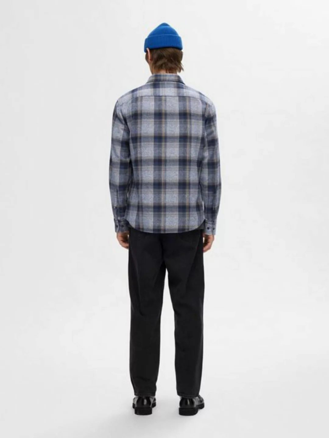 SELECTED HOMME Blusenshirt SLHREGOWEN-GRINDLE CHECK SHIRT LS günstig online kaufen