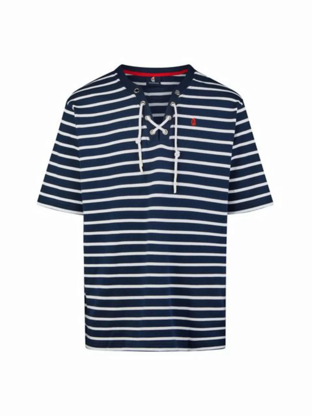 Wind sportswear T-Shirt Herren Kurzarmshirt mit Kordelausschnitt günstig online kaufen