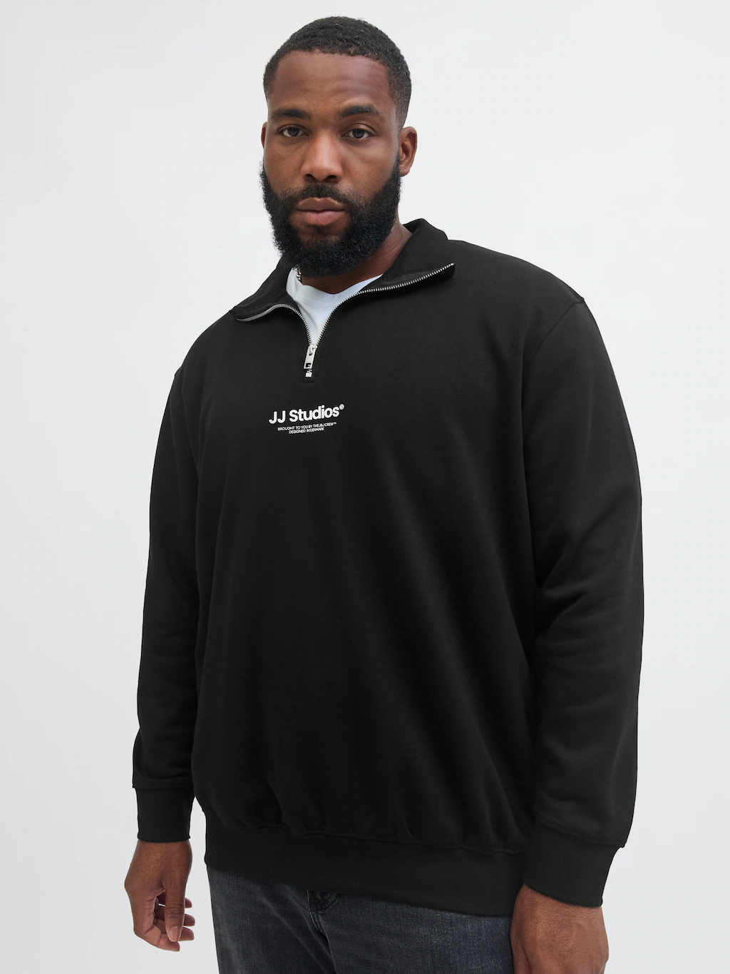 Jack & Jones PlusSize Sweatshirt "JJESOHO SWEAT QUARTER ZIP HN NOOS PLS" günstig online kaufen
