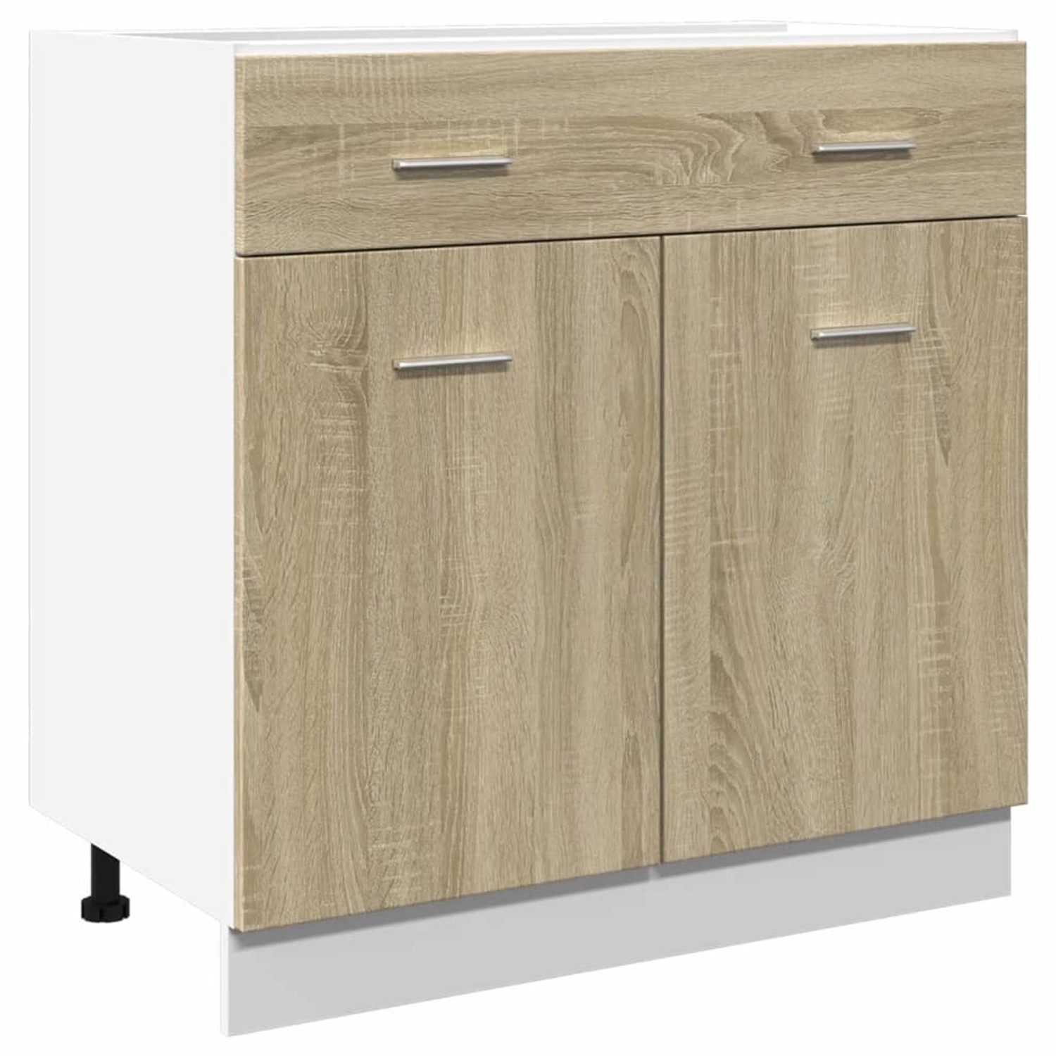 vidaXL Schubunterschrank Sonoma-Eiche 80x46x81,5 cm Holzwerkstoff günstig online kaufen