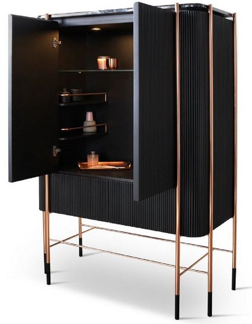 Casa Padrino Barschrank Casa Padrino Luxus Barschrank Schwarz / Matt Schwar günstig online kaufen