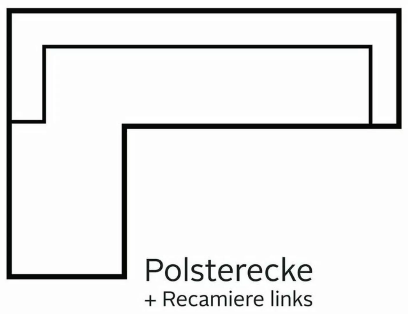 COTTA Polstergarnitur Driver, (Set), bestehend aus Ecksofa und Hocker, mit günstig online kaufen