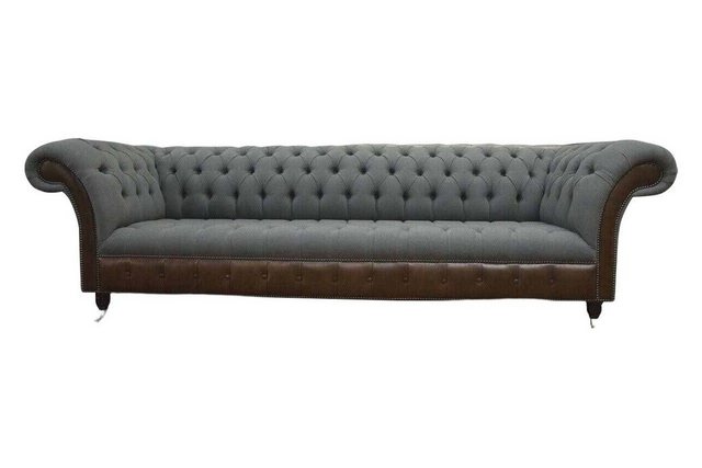 Xlmoebel Sofa Englisches Chesterfield Premium Stoff Sofa 4-Sitzer Polsterun günstig online kaufen