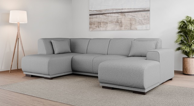 Home affaire Wohnlandschaft "BORNHOLM U-Form mit Recamiere rechts/links, B/ günstig online kaufen