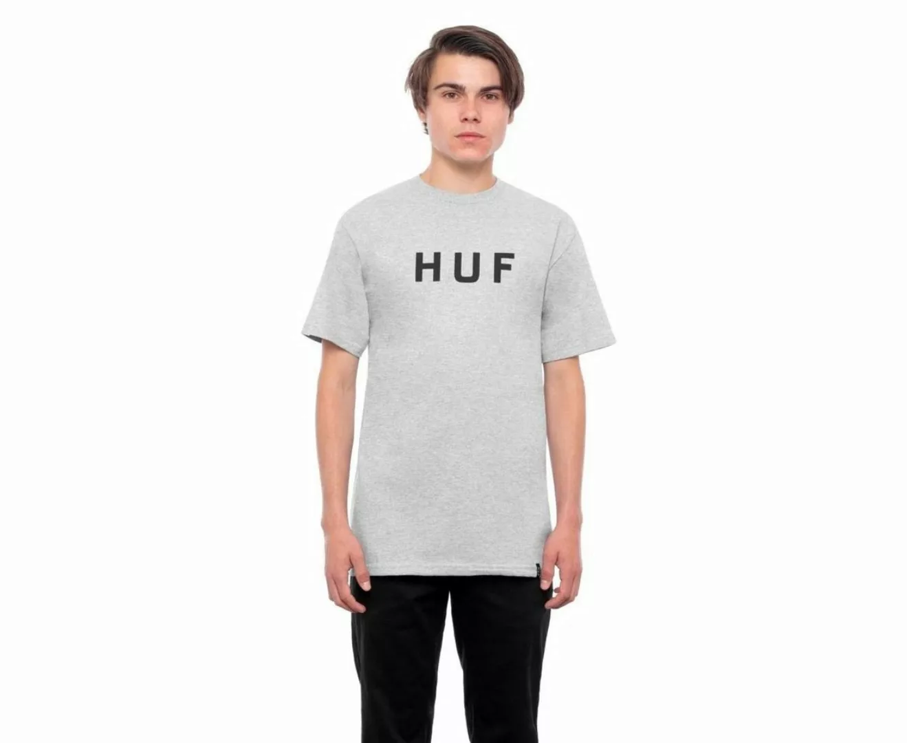 HUF T-Shirt OG Logo - grey heather günstig online kaufen