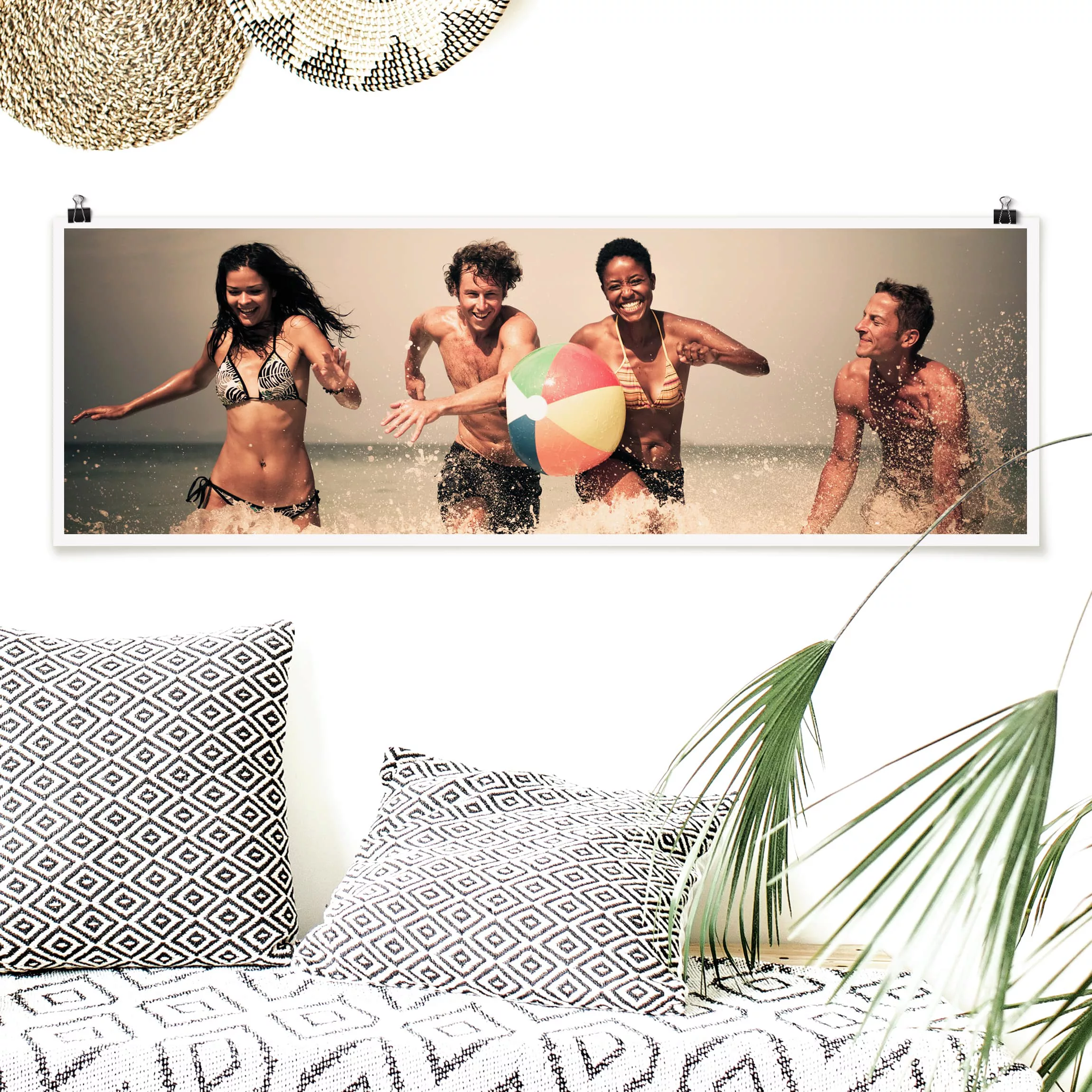 Panorama Poster Portrait Rock the Beach günstig online kaufen