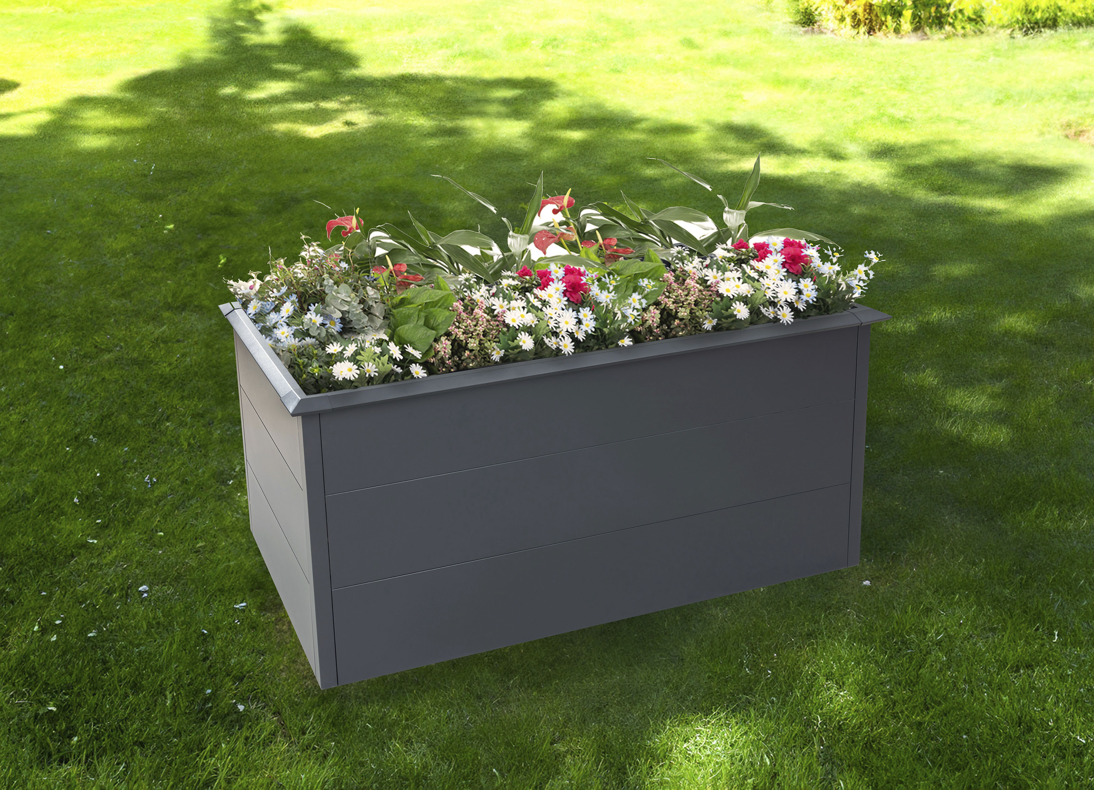 WESTMANN Hochbeet "Metall Hochbeet Primus L", Anthrazit, 150x75x77 cm günstig online kaufen